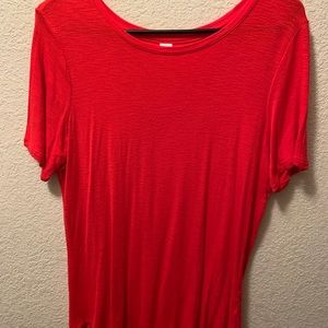 Old Navy Luxe Red Short Sleeve Shirt S